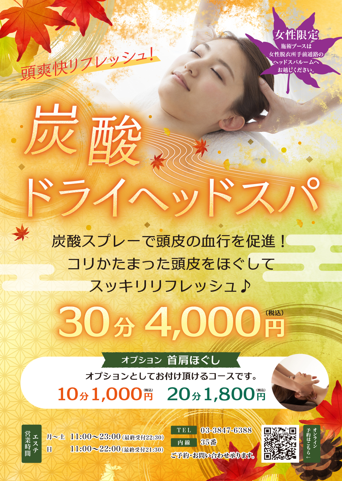 炭酸ドライヘッドスパ